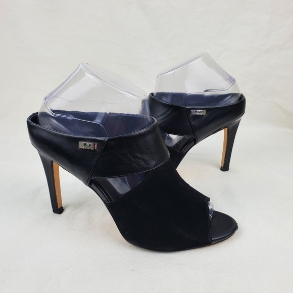 Calvin Klein sachet black open heel sandals - Picture 1 of 10